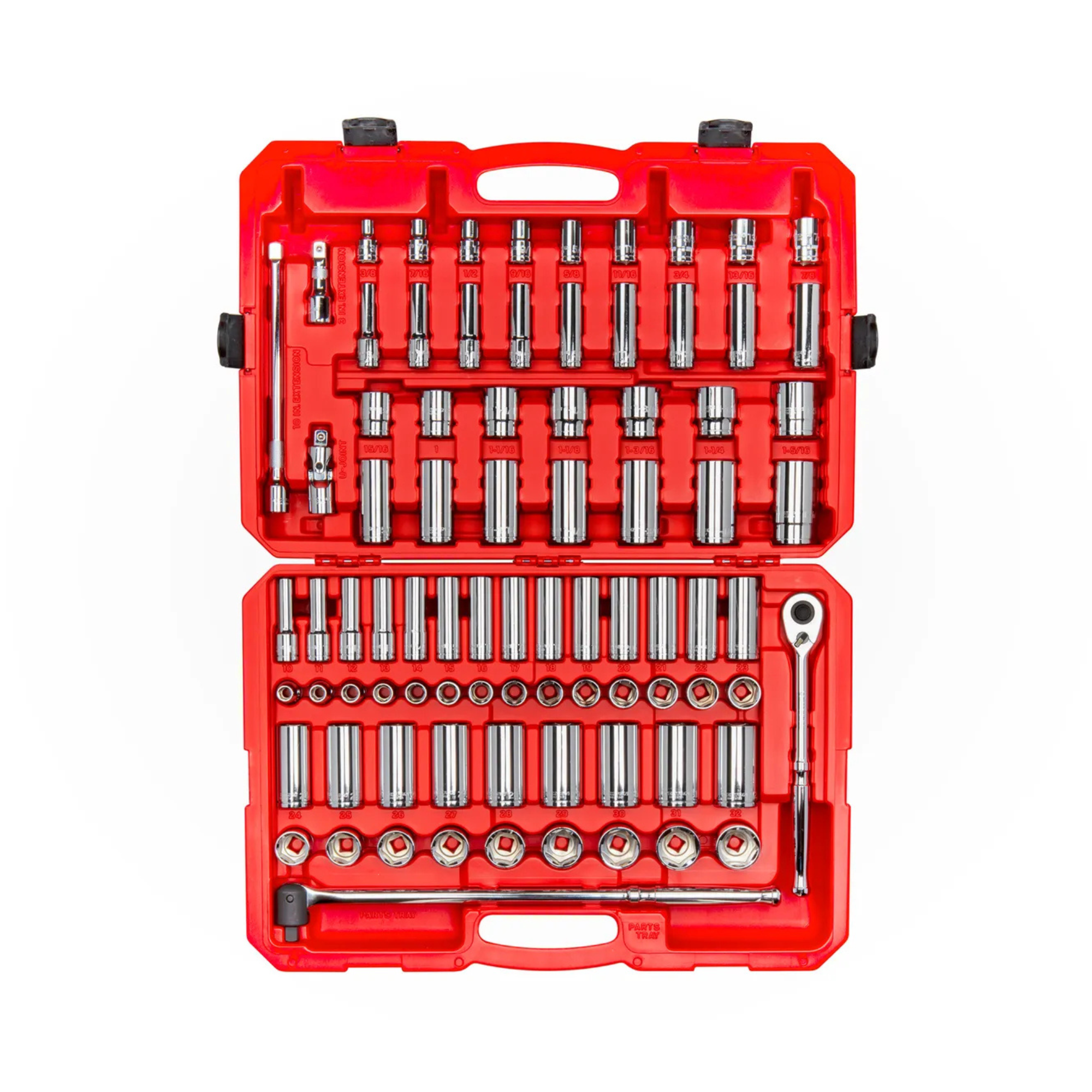 Tekton 1/2 Inch Drive 6-Point Socket and Ratchet Set with Case (83-Piece) from GME Supply